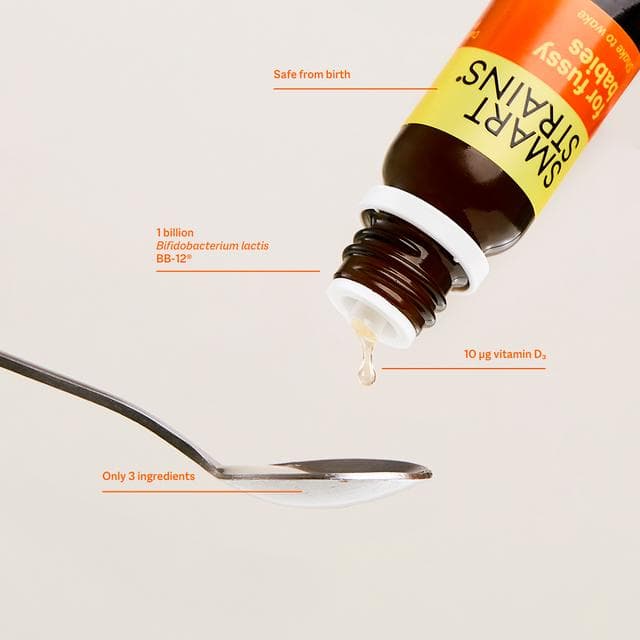 Smart Strains 8ml Baby Probiotic Drops with Vitamin D3, Immune & Digestive Support for Infants & Toddlers - gallery image 3