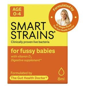 Smart Strains 8ml Baby Probiotic Drops with Vitamin D3, Immune & Digestive Support for Infants & Toddlers