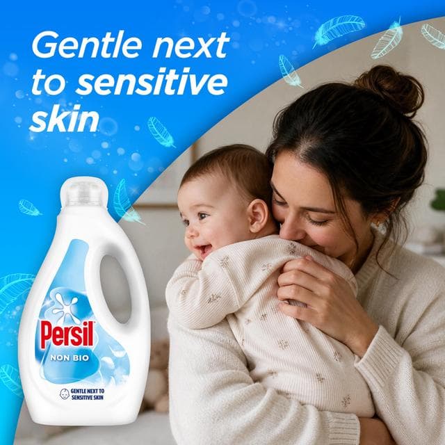 Persil 68 Washes Non Bio Laundry Washing Liquid Detergent 1.836L - gallery image 2