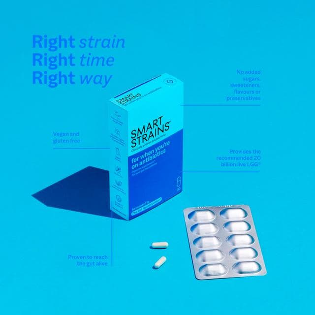 Smart Strains 20 x Probiotic When You are on Antibiotics & for Travel Capsules - gallery image 2