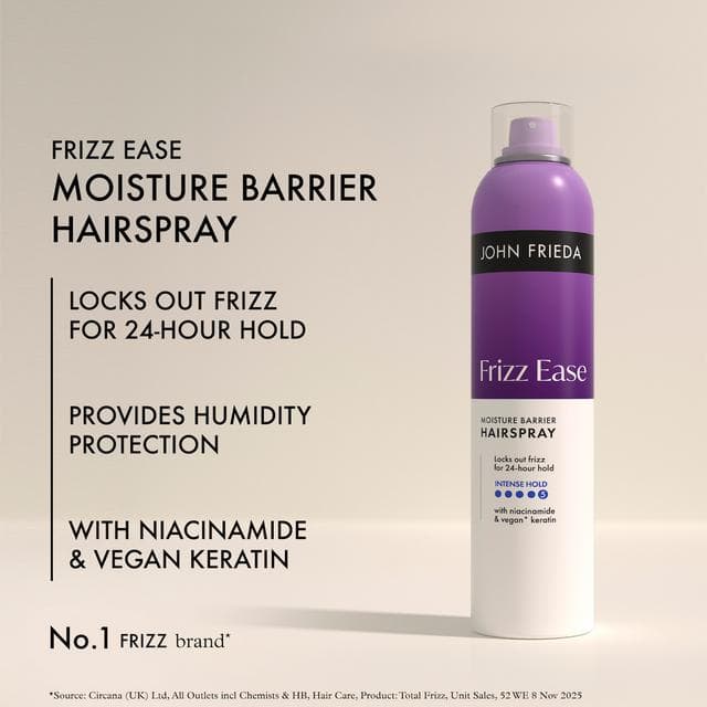 John Frieda 250ml Frizz Ease Moisture Barrier Hairspray - gallery image 3