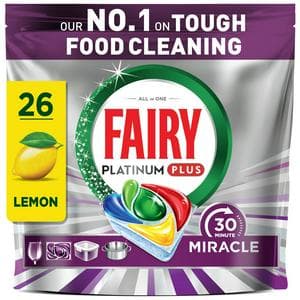 Fairy 26 Platinum Plus Miracle Dishwasher Tablets