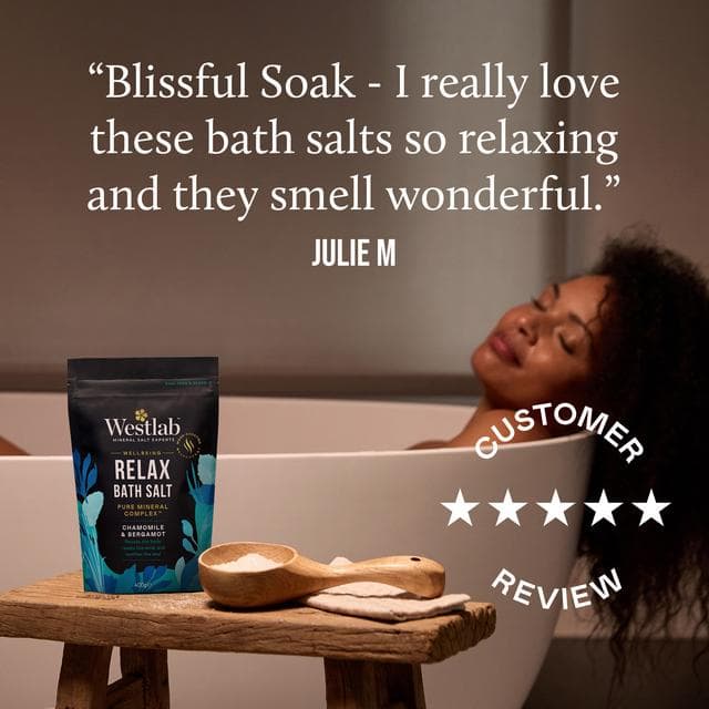 Westlab 400g Chamomile & Bergamot Wellbeing Relax Bath Salt - gallery image 4