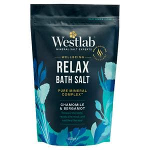 Westlab 400g Chamomile & Bergamot Wellbeing Relax Bath Salt