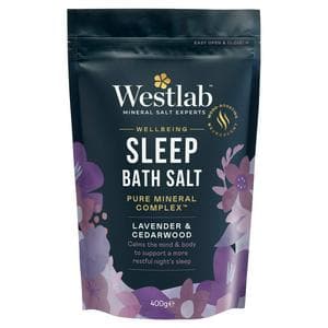 Westlab 400g Lavender & Cedarwood Sleep Wellbeing Bath Salt