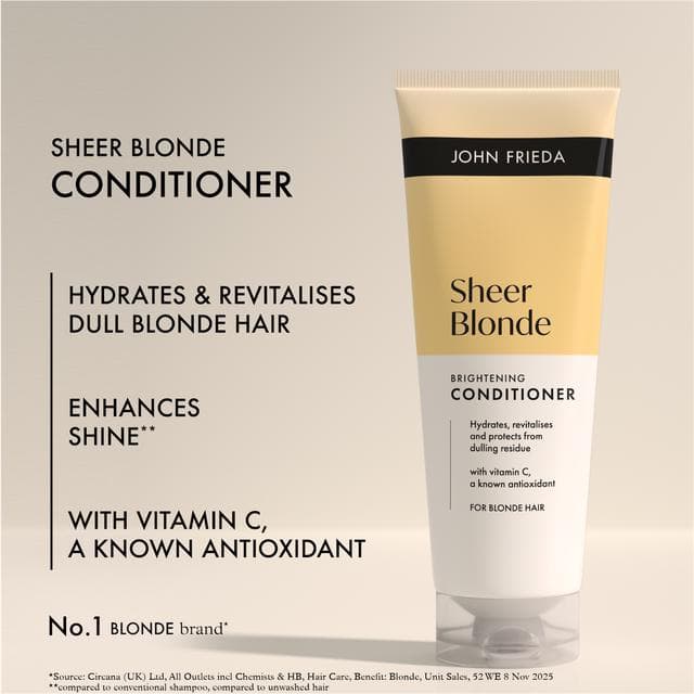 John Frieda Sheer Blonde 250ml Brightening Conditioner - gallery image 3