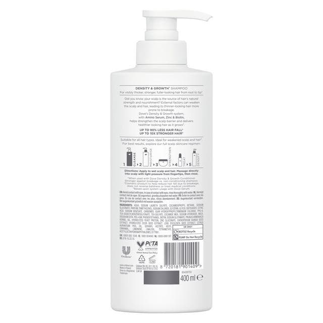 Dove 400ml Scalp + Hair therapy Density & Growth Shampoo - gallery image 2