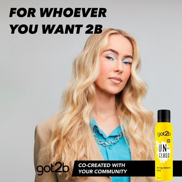Schwarzkopf Got2b 150ml Unglued Styling Remover Foam - gallery image 2