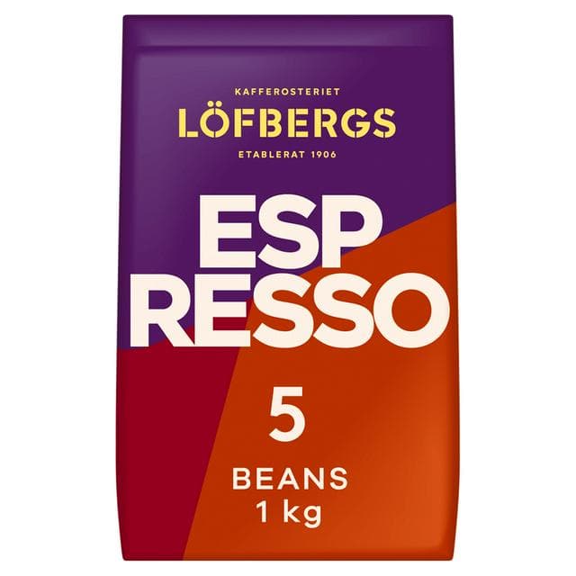 Lofbergs Espresso Coffee Beans 1kg - gallery image 1
