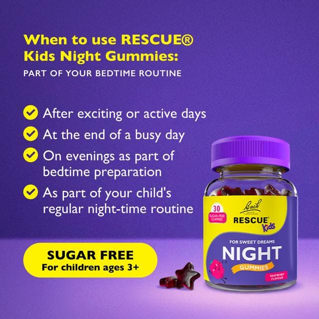 Bach Rescue 30 x Raspberry Flavour Night Kids Gummies - gallery image 2