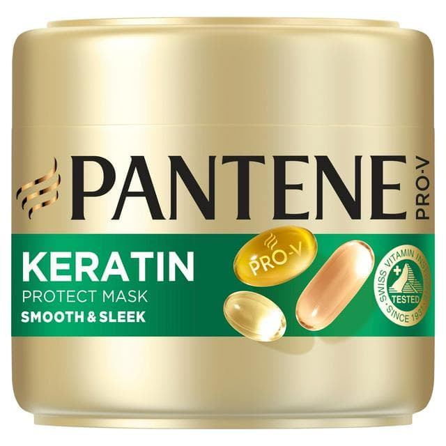 Pantene Pro V 300ml Smooth & Sleek Keratin Protect Hair Mask - gallery image 1