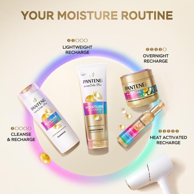 Pantene Pro-V 300ml Moisture Recharge Keratin Protect Hair Mask - gallery image 6