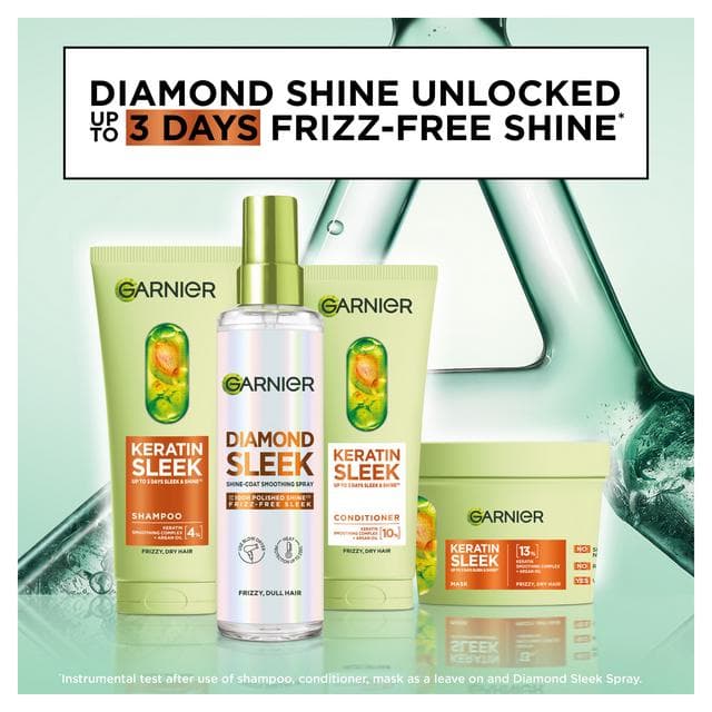 Garnier 200ml Keratin Sleek Conditioner - gallery image 2