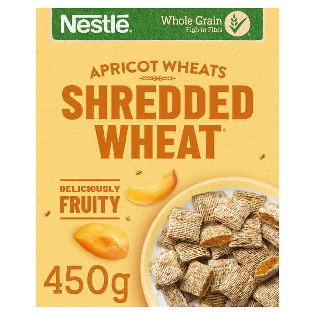 Nestle Shredded Wheat 450g Bitesize Apricot Wheats Breakfast Cereal - gallery image 1