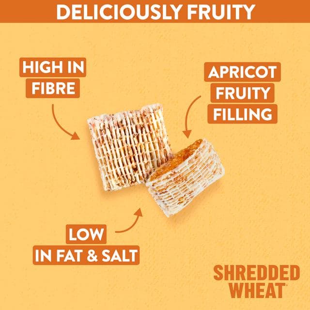 Nestle Shredded Wheat 450g Bitesize Apricot Wheats Breakfast Cereal - gallery image 3