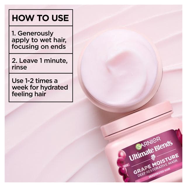 Garnier Ultimate Blends Grape Moisture Hair Mask - gallery image 5