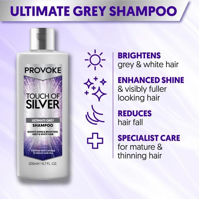 Provoke 200ml Touch of Silver Shampoo - gallery image 2