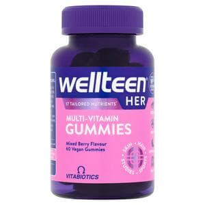 Wellteen 60 x Her Mixed Berry Flavour Vegan Gummies