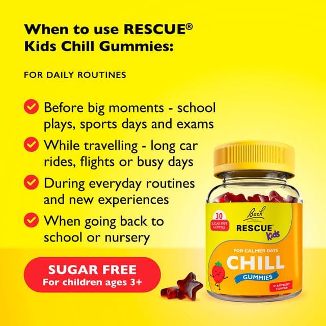 Bach Rescue 30 x Chill Strawberry Flavour Kids Gummies - gallery image 4