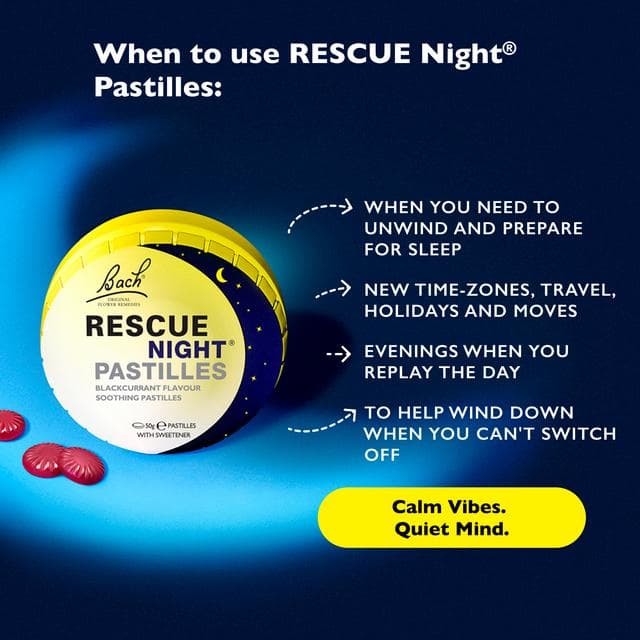 Bach Rescue Blackcurrant Flavour Night Soothing Pastilles - gallery image 4