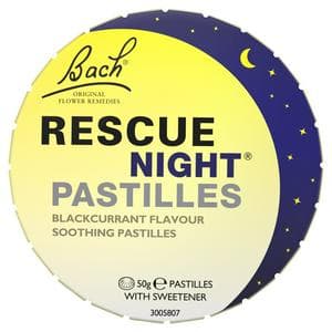 Bach Rescue Blackcurrant Flavour Night Soothing Pastilles