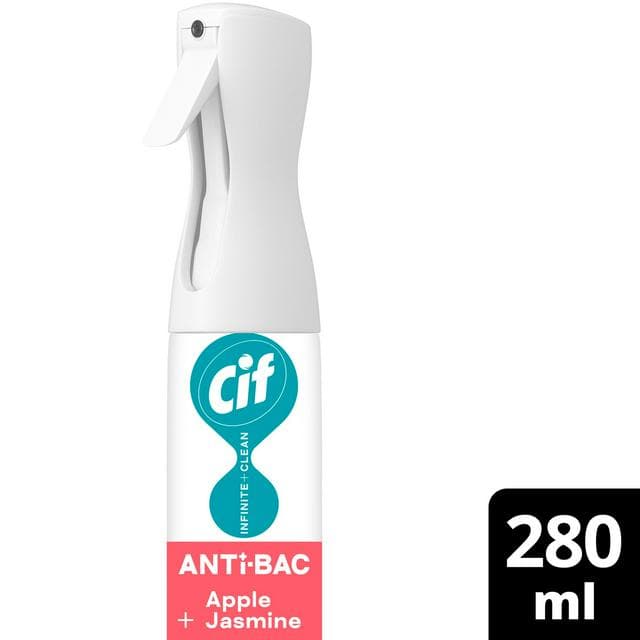 Cif 280ml Infinite Clean Apple & Jasmine Antibacterial Cleaner Spray - gallery image 1