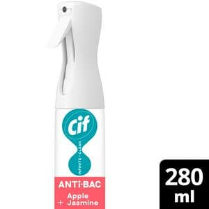 Cif 280ml Infinite Clean Apple & Jasmine Antibacterial Cleaner Spray