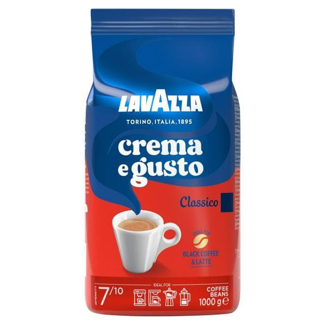 Lavazza Crema E Gusto 1kg Classico Coffee Beans - gallery image 1