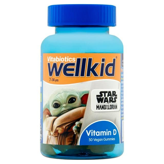 Wellkid 50 x Vitamin D 7 to 14 Years Vegan Gummies - gallery image 1