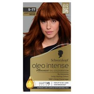 Schwarzkopf Oleo Intense Oil Colouration 5-77 Light Copper Brown Permanent Hair Dye