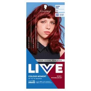 Schwarzkopf 026 Dark Red Live Colour Moment Semi Permanent Hair Dye