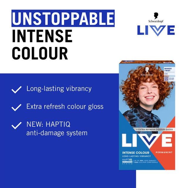 Schwarzkopf 030 Mango Twist Live Intense Colour Permanent Hair Dye - gallery image 3