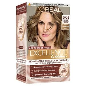 L'Oréal Paris Excellence Age Perfect Nudes 6.03 Natural Light Gold Brown Permanent Hair Dye