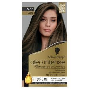 Schwarzkopf Oleo Intense Oil Colouration 5-10 Light Brown Permanent Hair Dye