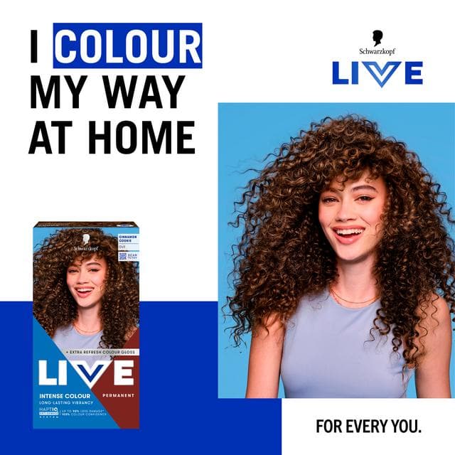 Schwarzkopf Live Intense Colour 850 Cinnamon Cookie Butter Permanent Hair Dye - gallery image 5