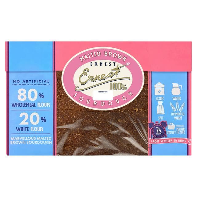 Ernest 450g Sourdough Marvellous 100% Malted Brown Bread - gallery image 1