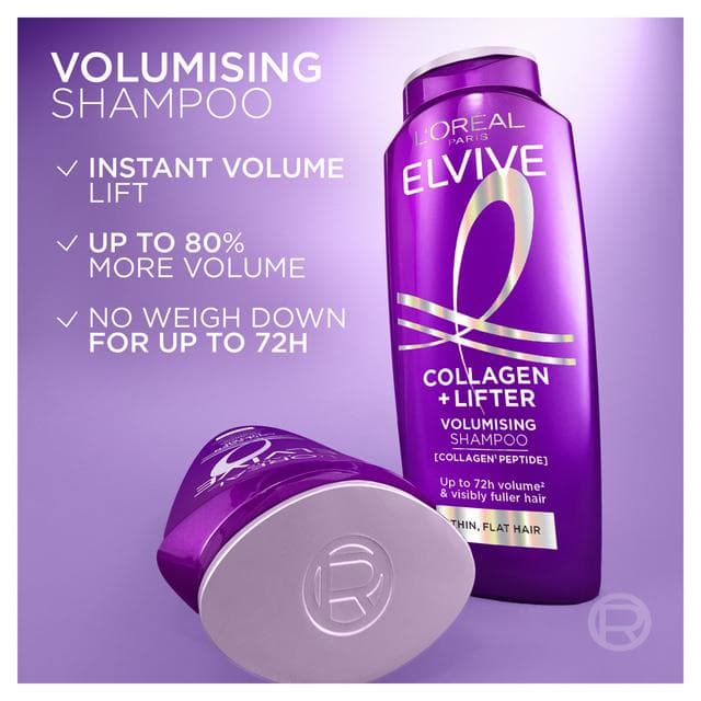 L'Oréal Paris Elvive Collagen + Lifter 400ml Flat Hair Volumising Shampoo - gallery image 3