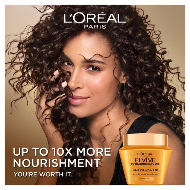 L'Oréal Paris Elvive Extraordinary 300ml Oiling Hair Mask - gallery image 2