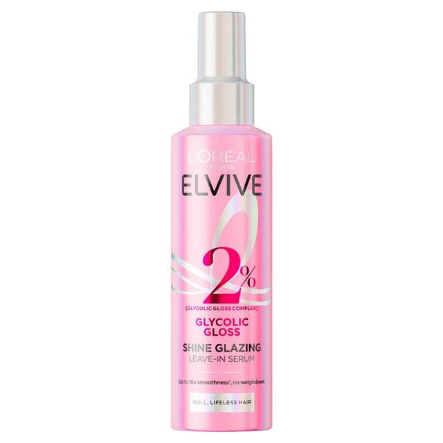 L'Oréal Paris Elvive Glycolic Gloss 150ml Shine Glazing Leave In Hair Serum - gallery image 1