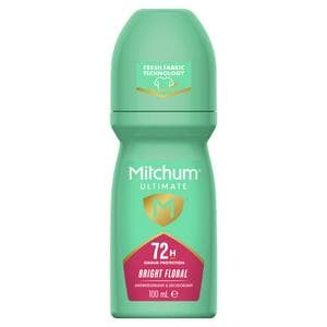 Mitchum 100ml Ultimate Bright Floral & Antiperspirant Roll on Deodorant