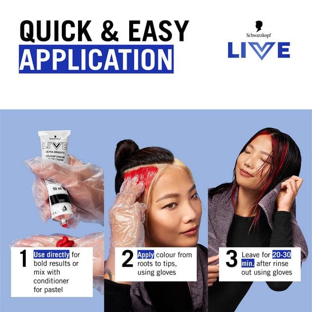 Schwarzkopf Live Colour Moment 025 Dusty Rose Semi Permanent Hair Dye - gallery image 6