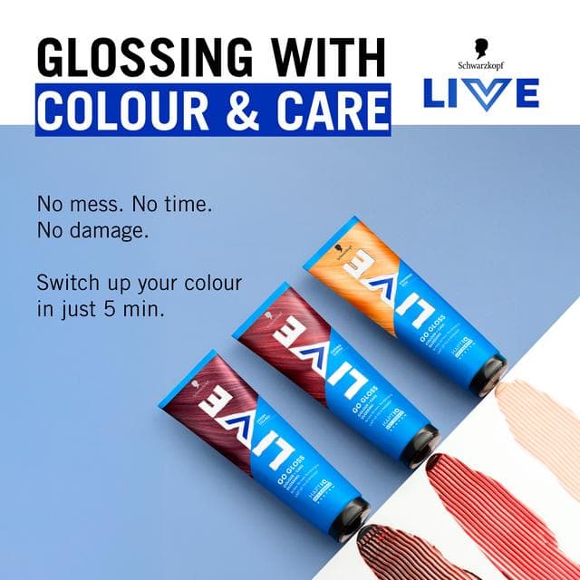 Schwarzkopf Live Go Gloss 150ml Cayenne Copper Colour & Shine Hair Gloss - gallery image 5