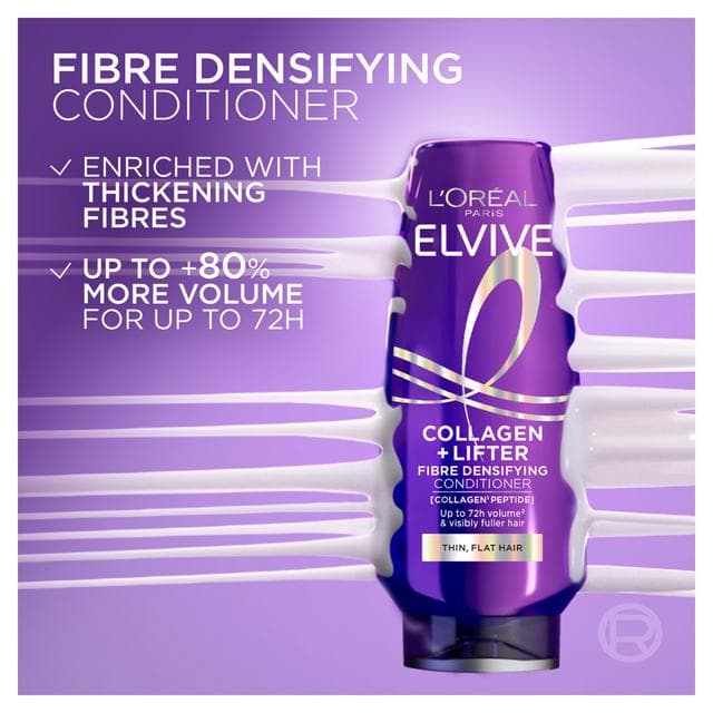 L’Oréal Paris Elvive Collagen Lifter 200ml Fibre Densifying Conditioner - gallery image 3