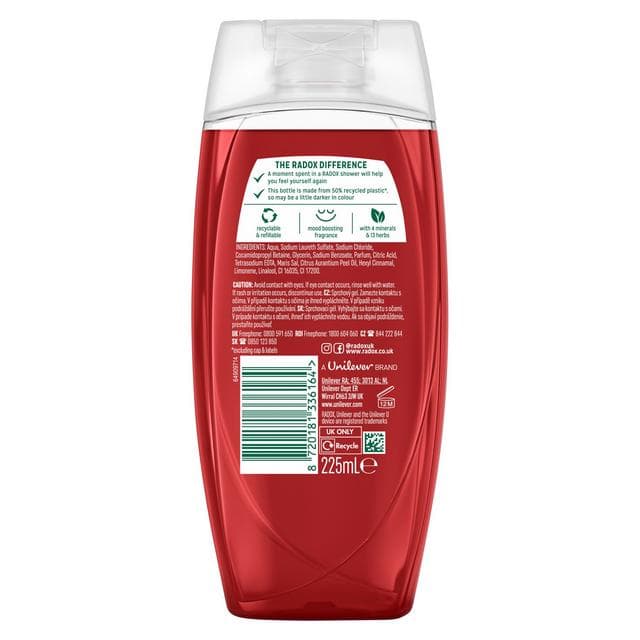 Radox 225ml Mineral Therapy Feel Ready Shower Gel - gallery image 6