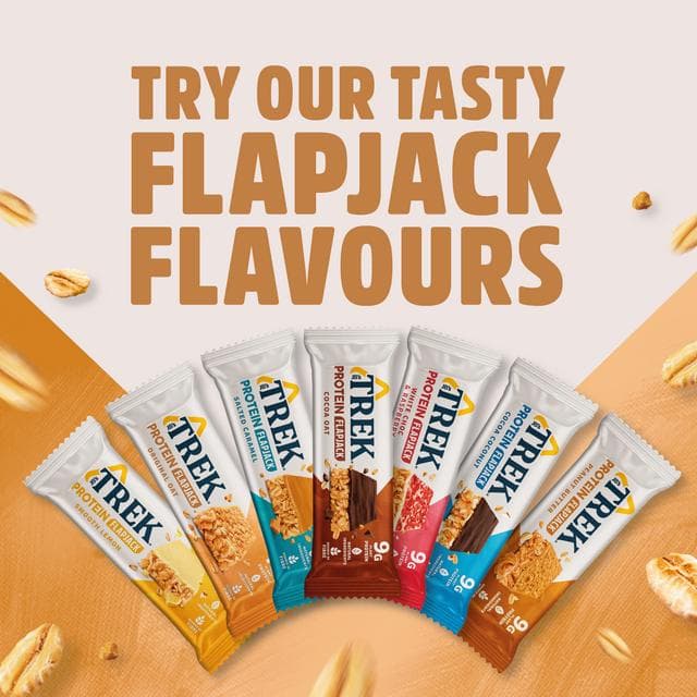 Trek 3 x 50g Original Oat Protein Flapjack Cereal Bars - gallery image 6