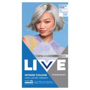 Schwarzkopf U71 Metallic Silver Live Intense Colour Permanent Hair Dye