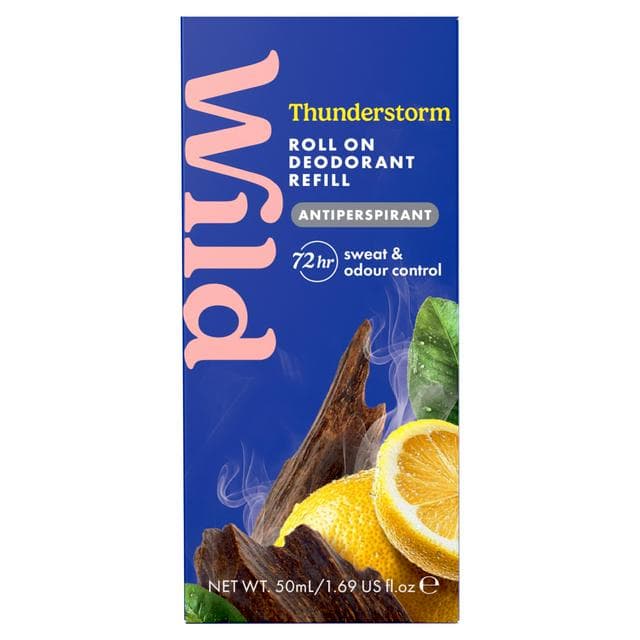 Wild 50ml Thunderstorm Antiperspirant Roll On Deodorant Refill - gallery image 1