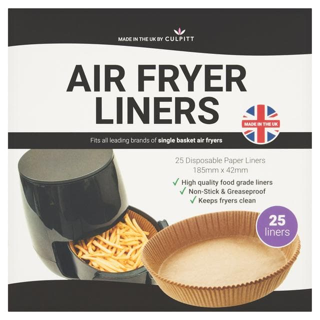 Culpitt 25 x Single Basket Air Fryer Liners - gallery image 1
