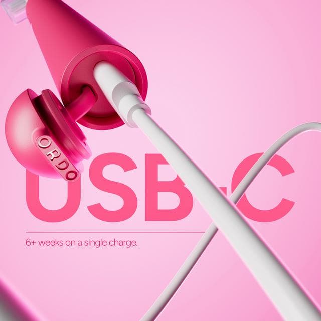Ordo Sonic Edge Paradise Pink Rechargeable Toothbrush - gallery image 4