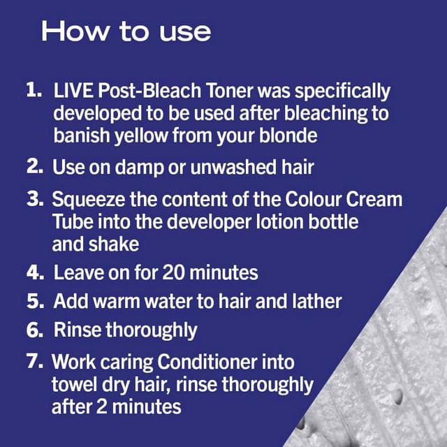 Schwarzkopf Live Blonde Perfector T1 Ice White Post Bleach Hair Toner - gallery image 4